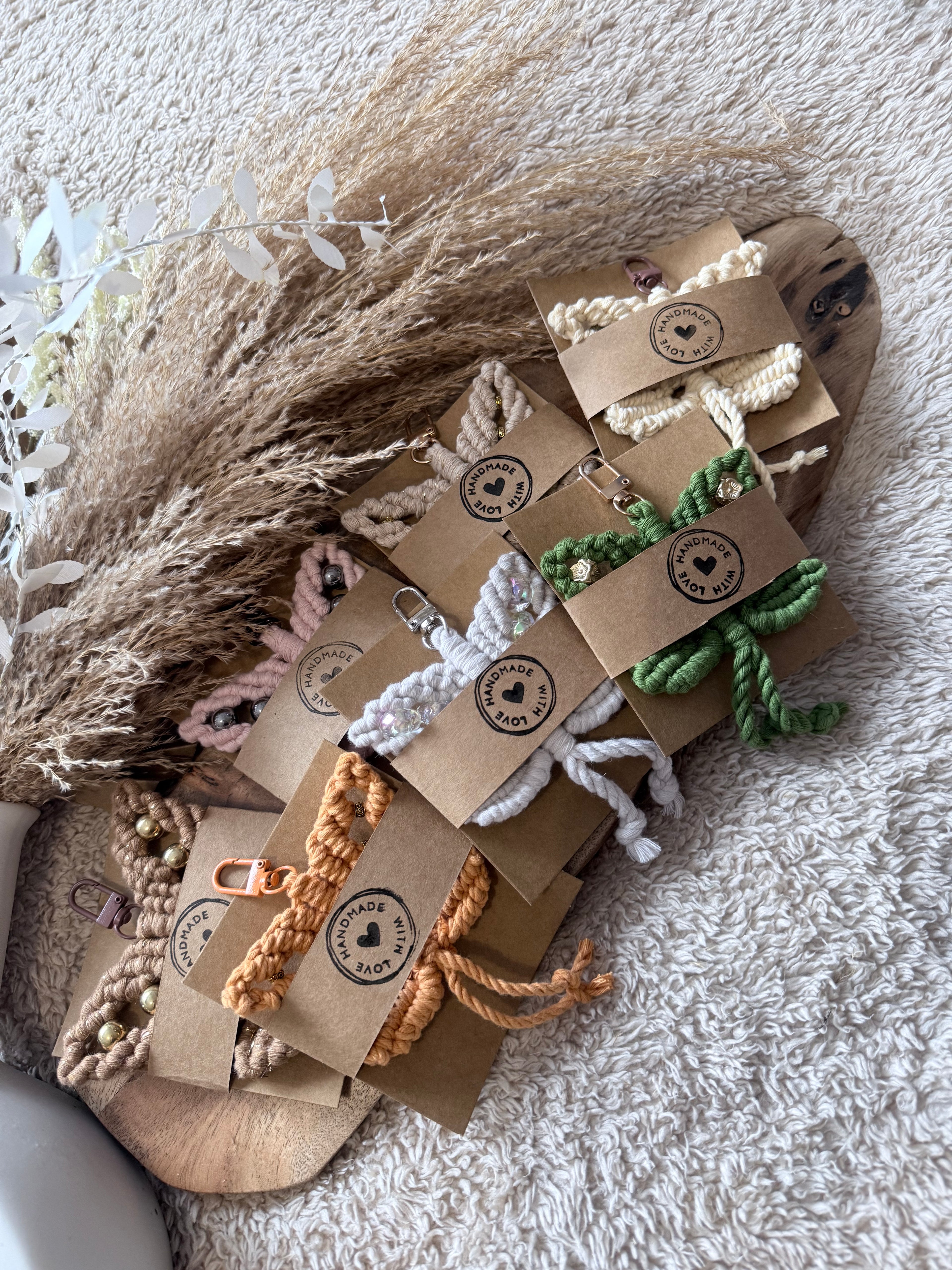 Macramé Butterfly Keyring